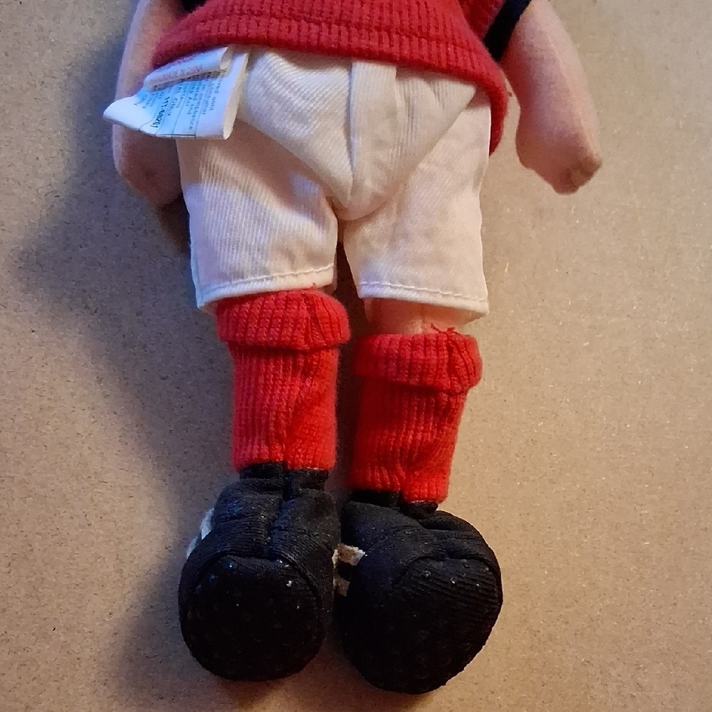 Footy Red and White Soccer Plush Doll NWT - Picture 6 of 13
